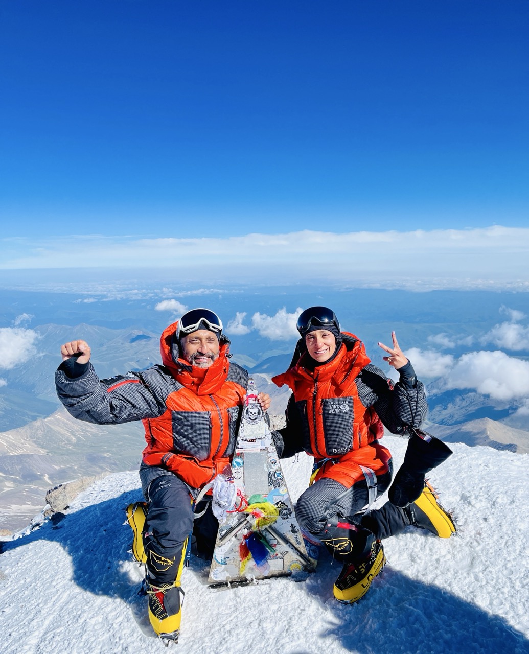 Historic Achievement by the Cheema Duo: First Indian-Origin Married Couple & First Sikh Couple to Complete the Seven Summits Together!